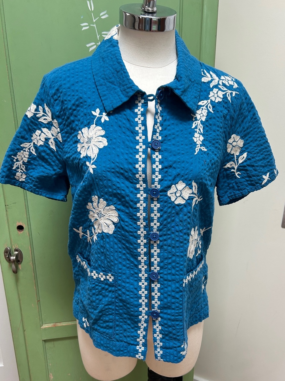 BDG by Urban Outfitters embroidered cabana shirt. NWOT